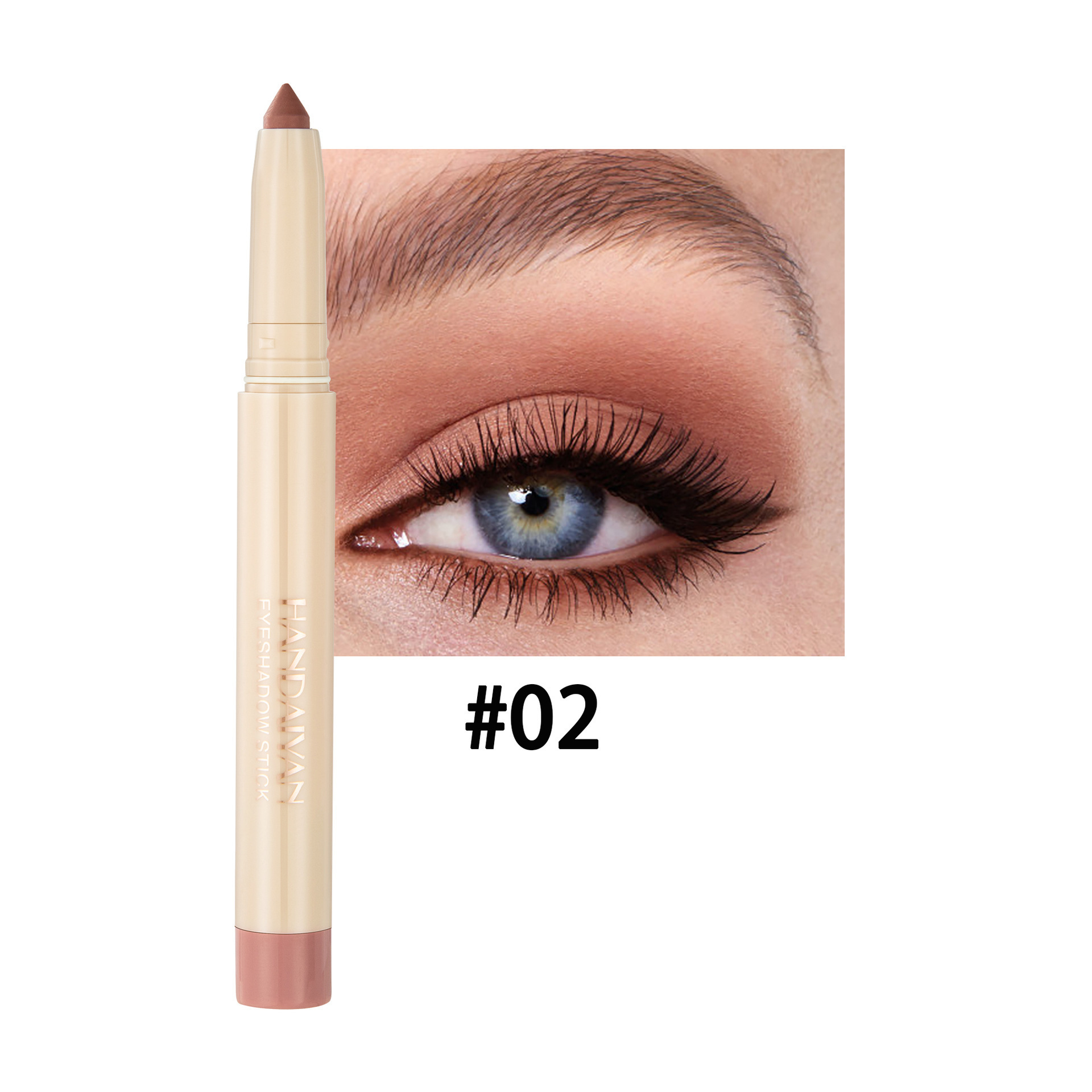 Handaiyan venta transfronteriza caliente, Han Qiang, club nocturno de maquillaje, lápiz de sombra de ojos de seda de seda de doble propósito, barra de lápiz de delineador de ojos cortable image 8