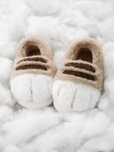 X 73562 Cat Paw Cotton Slippers ؈צ����Ь ���R�d�羳�W