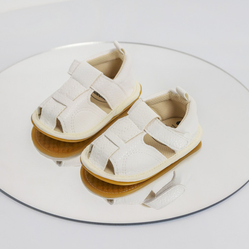 Summer 0-1 year baby sandals walking shoes 3-6-9-12 months soft rubber sole anti-slip non-fall non-kick