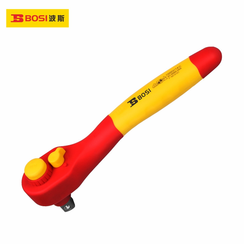 波斯VDE绝缘铬钒钢棘轮扳手1000V BS600163 BS660165 BS660164