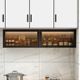 Two doors 1.1 width*depth 22*height 30 gray without lights