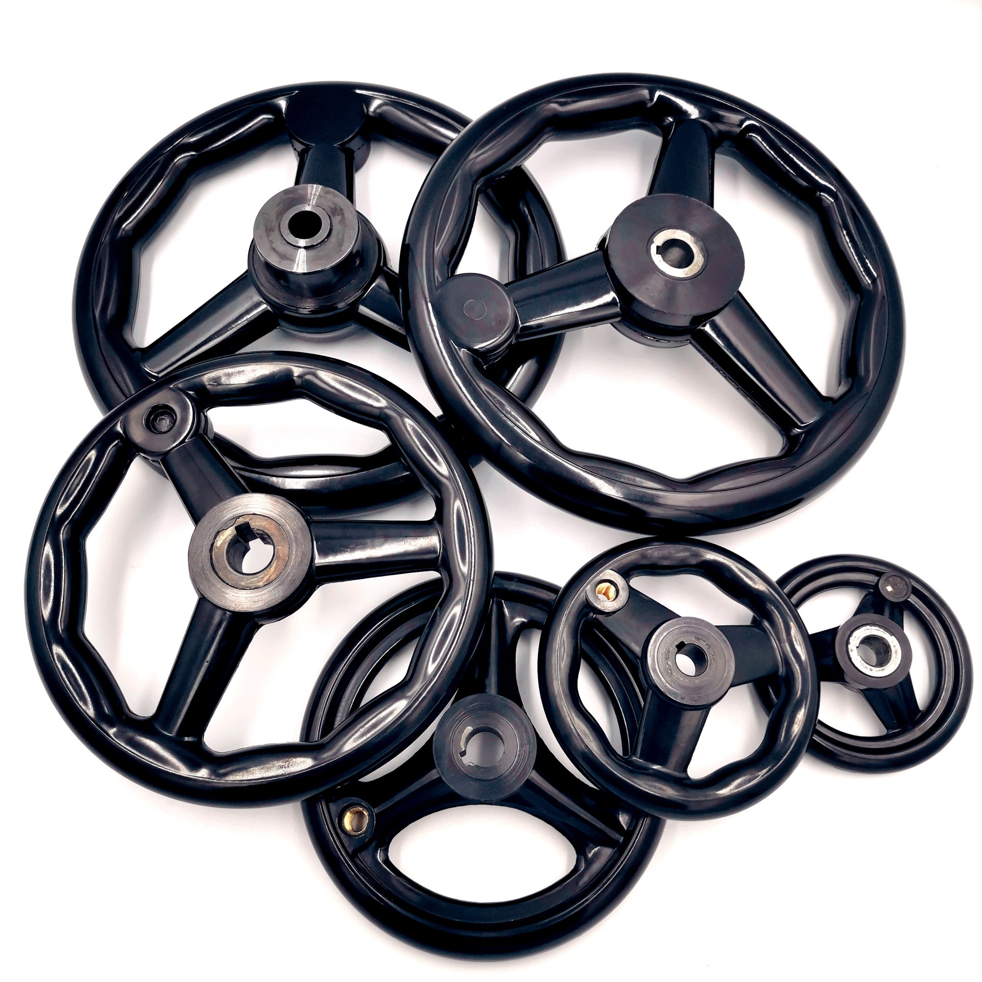 GB4141.24 三幅手轮 带手柄 波纹圆轮缘手轮 磨床铣床手轮可非标