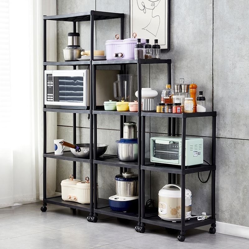 Kitchen Rack Multi-Layer Floor-Standing Microwave Oven Pot Rack Storage Rack Multi-Functional Thickened Household Removable Storage Rack