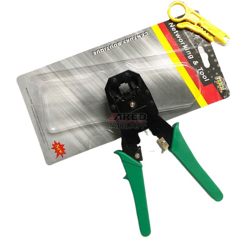 315 Трехкомпонентные плоскогубцы 6P8PRJ45 Crystal Head сетевой кабель телефонная линия обжимные клещи сетевые плоскогубцы для зачистки проводов инструмент