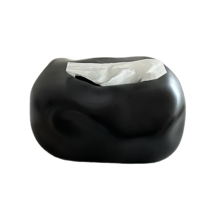 Ceramic Tissue Box, High-End Creative Desktop Ornaments, Living Room Dining Table, Coffee Table, Tissue Storage Box, Paper Box Decoration