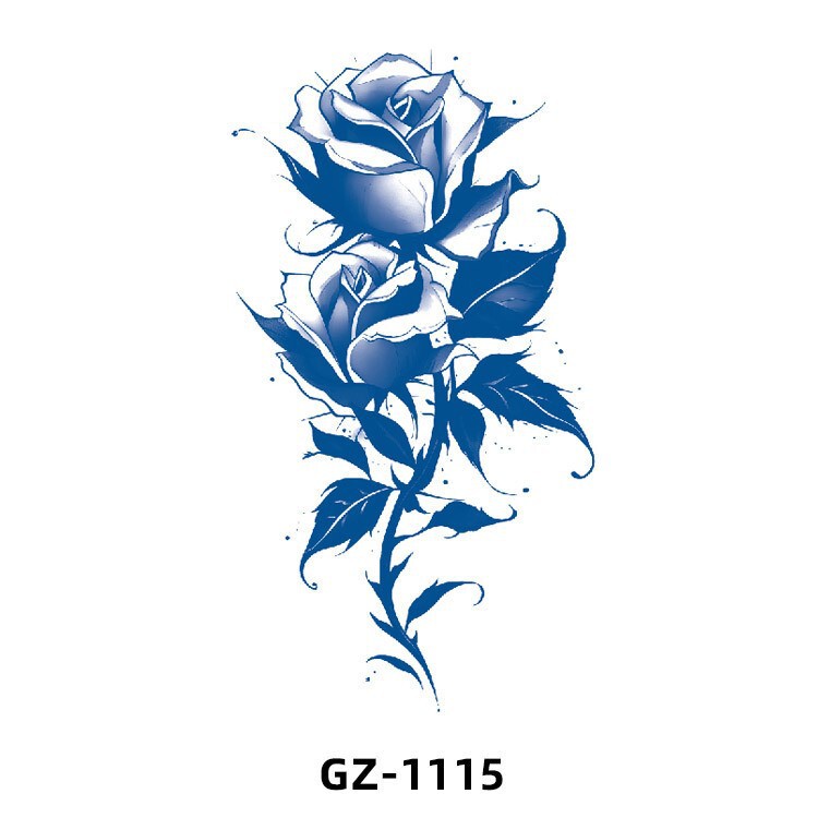 Herbal tattoo stickers, juice-based semi-permanent long-lasting waterproof realistic animal tattoo flower arm tattoo stickers, in stock for wholesale