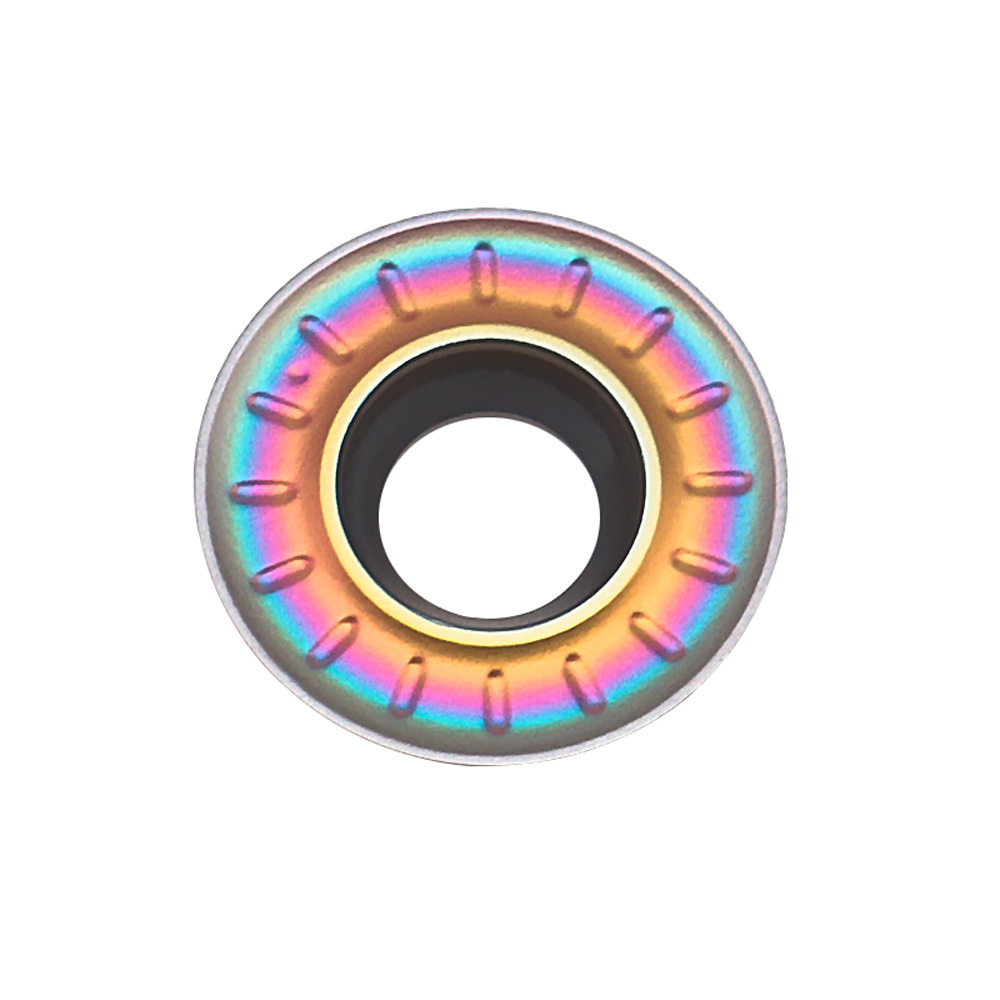 跨境批发 数控铣刀片RPMT1204MO-DL-1040彩色 铣刀粒硬质合金涂层