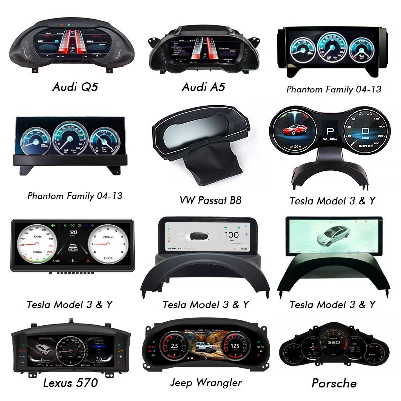 BMW, Mercedes-Benz, Audi, Land Rover, циферблат, Tesla