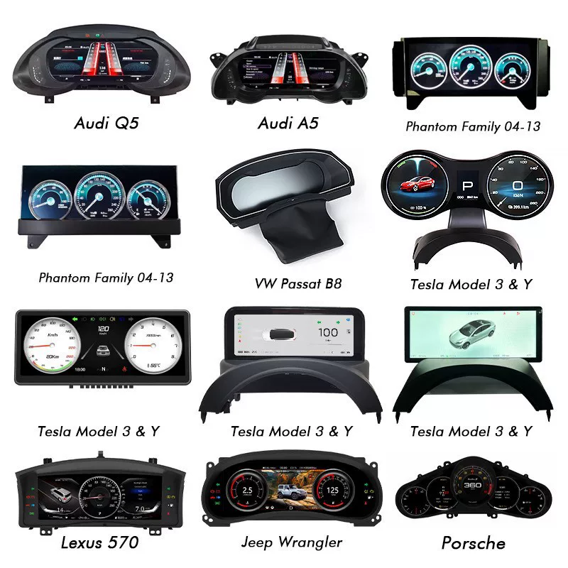 BMW, Mercedes-Benz, Audi, Land Rover, циферблат, Tesla
