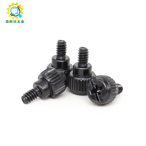 Nickel-plated cross-recessed stepped screw DIY side panel computer case tighten screw 6#-32 US thread