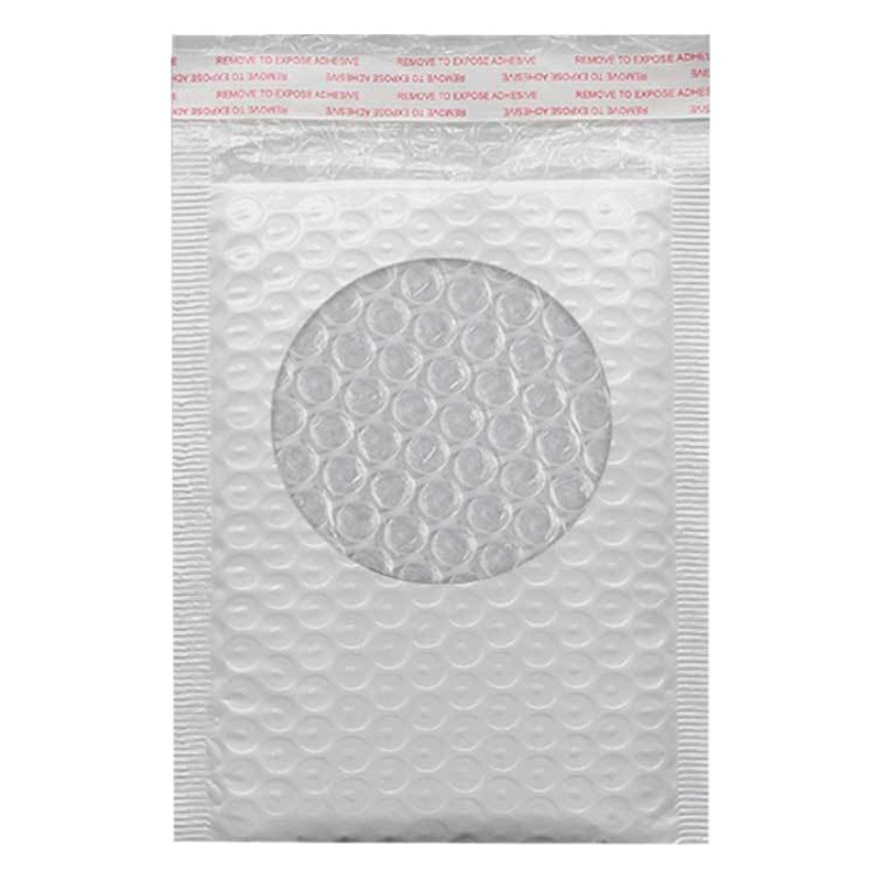Fábrica en stock blanco perla película burbuja bolsa ultra ligero impermeable a prueba de golpes espuma sobre bolsa de burbuja en stock