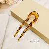 Leopard print hairpin
