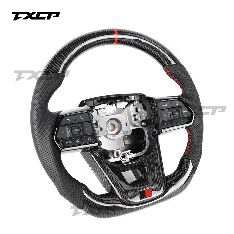 Suitable for Toyota Land Cruiser LC300 LC200 FJ70 200 modified and upgraded carbon fiber steering wheel