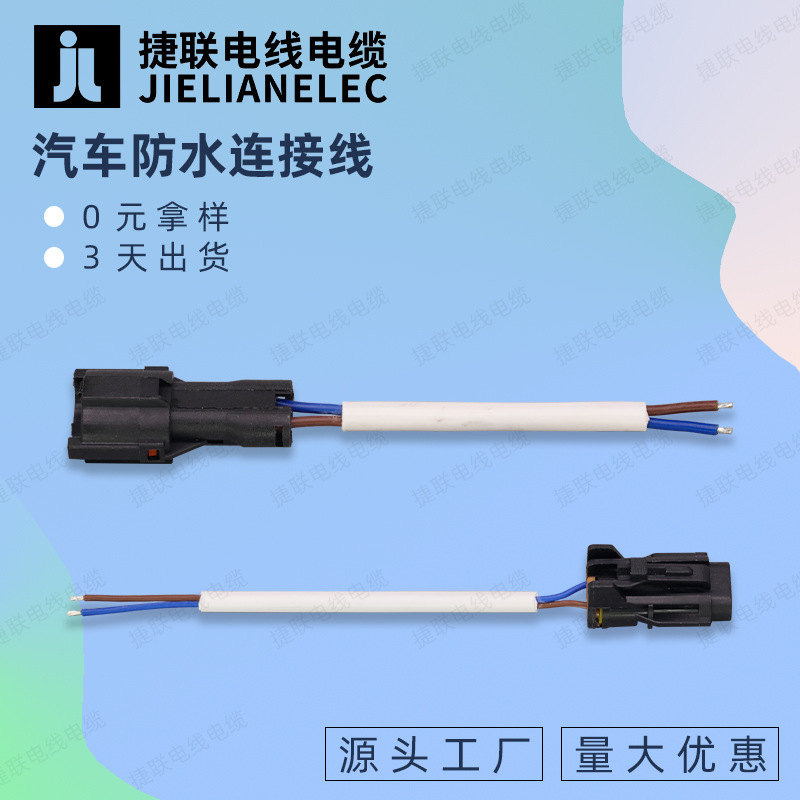 Car Waterproof Connection Cable Dj7022Y-22-11 Male and Female Plug-In Cable 2464 Two-Core Wire 22Awg Terminal
