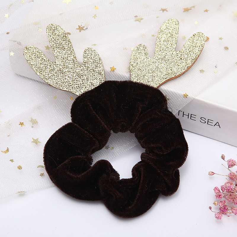 Glam Christmas Modern Style Christmas Hat Santa Claus Cloth Hair Tie display picture 1