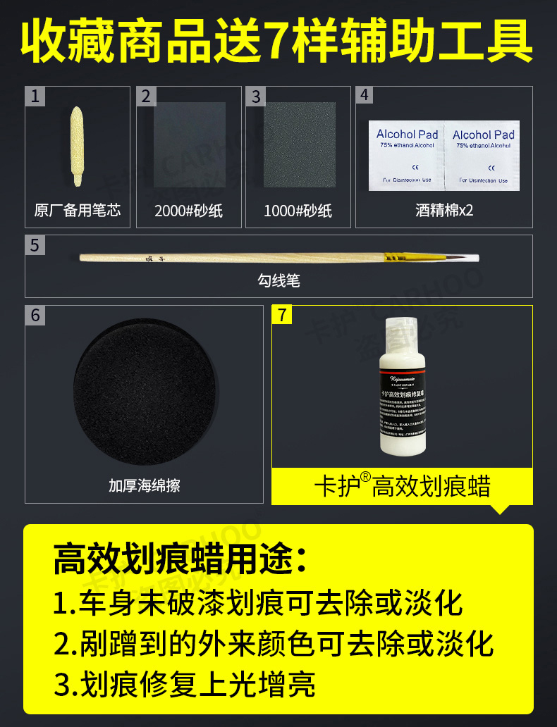 Car Touch Up Paint Pen Scratch Repair Pearl White Black