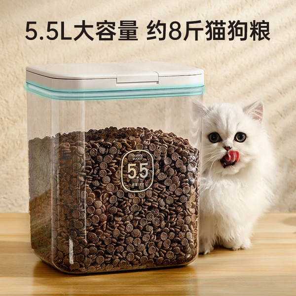 Cat food storage bucket dog food density barrel linked moisture…