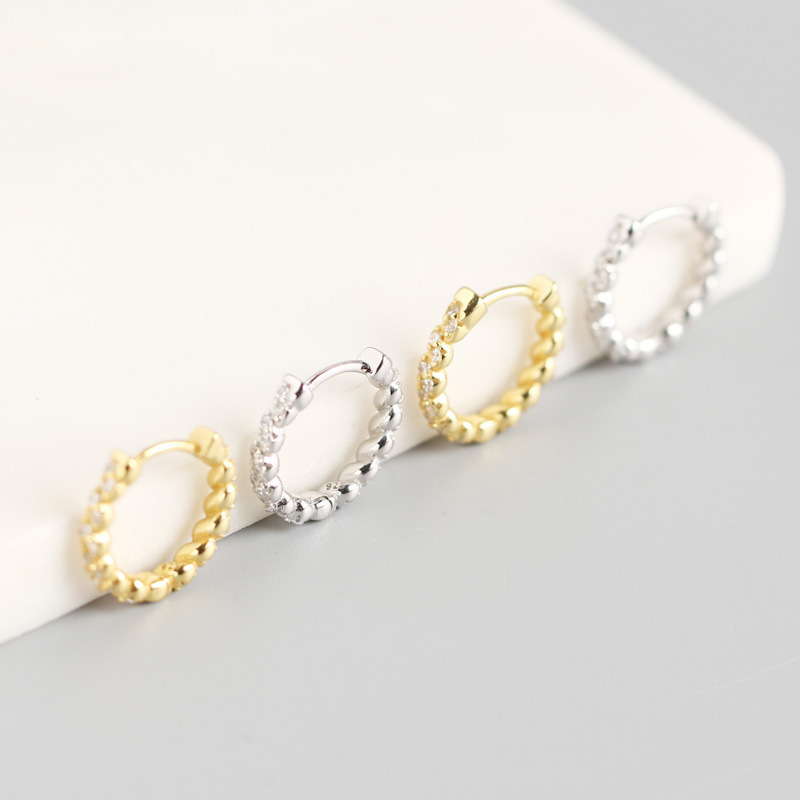 geometric twist winding diamond temperament wild ear buckle trendy earringspicture5