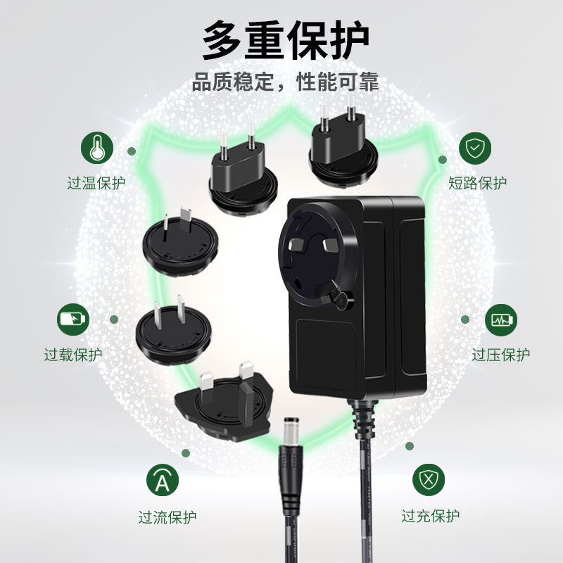 国境を越えた供給 36 ワット EU 認定交換可能なヘッド電源アダプタ 12V3A 加湿器電源アダプタ 12v|undefined