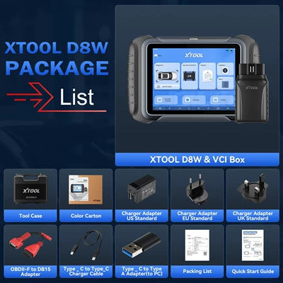 Xtool D8W Car Avtomobil diaqnostika alətləri