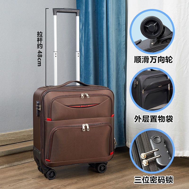 Rueda universal equipaje ligero pequeño equipaje Carro de embarque 19 contraseña femenina caja de viaje mini macho 18 pulgadas 16