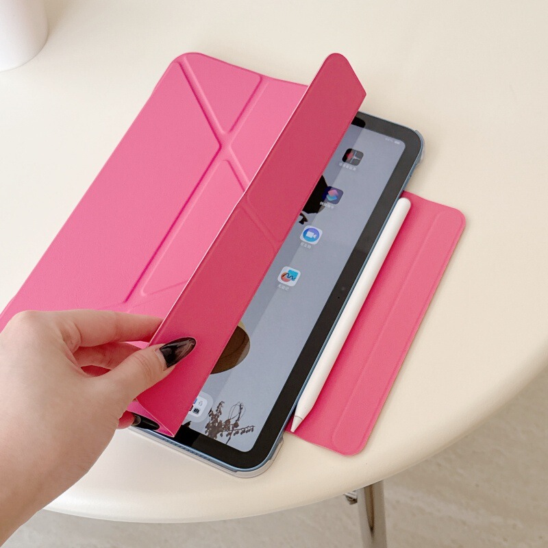 2025适用ipad11代磁吸双面夹保护套Y折air11防摔防弯西瓜红平板壳|undefined