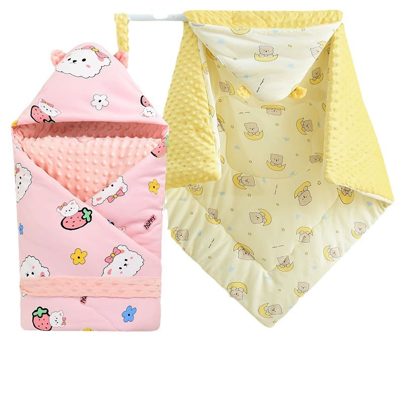 Cotton children's winter warm duvet for new born to go out