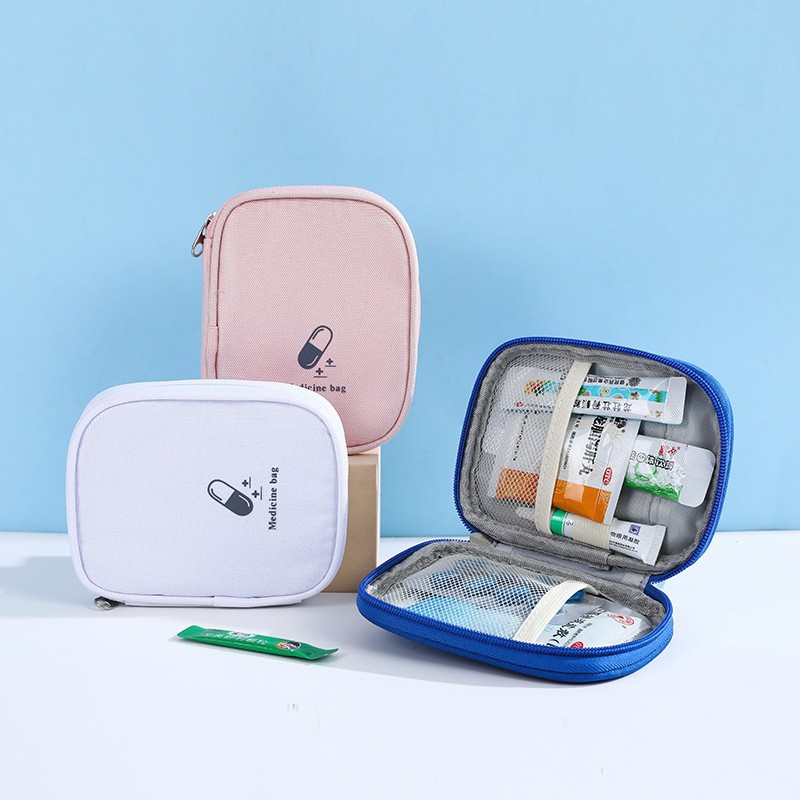 Viaje de negocios bolsa de medicamentos portátil bolsa de almacenamiento de medicamentos caseros bolsa de primeros auxilios al aire libre bolsa médica portátil bolsa de prevención de epidemias