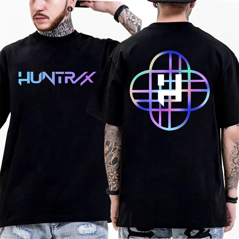 猎魔女团HUNTRX 男女同款短袖T恤欧码成人莫代尔双面印花上衣0724|undefined