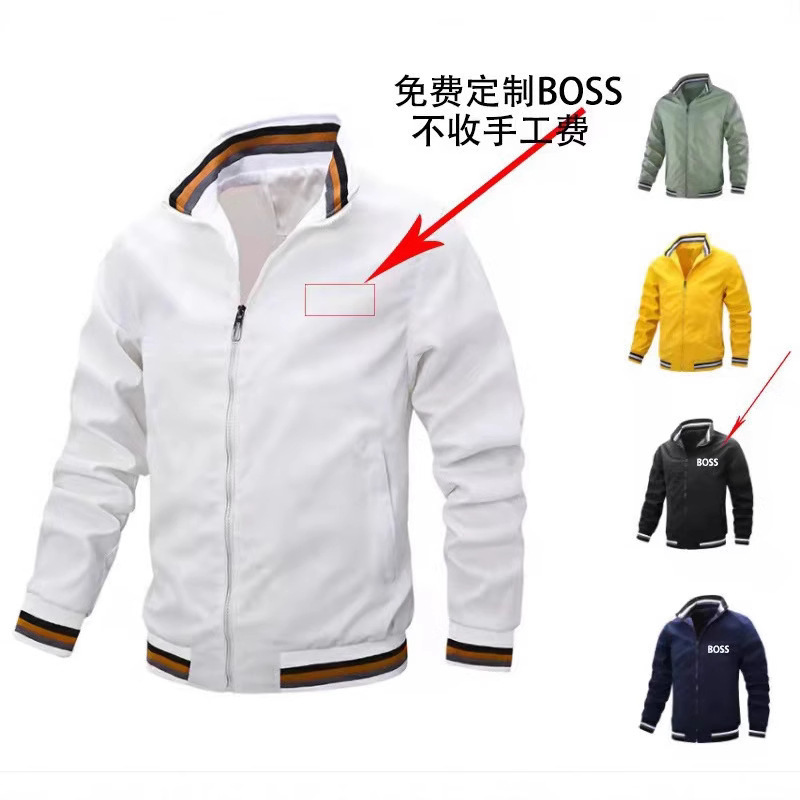European and American Cross-border Export Men's Jacket Casual Baseball Uniform Fleece-lined Cardigan Pure Color Outwear European and American Cross-border Export Men's Jacket Casual Baseball Uniform Fleece-lined Cardigan Pure Color Outwear