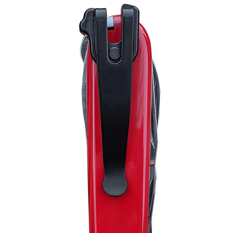 刀背夹维氏91MM瑞士军刀背夹深度口袋夹 91MM改装配件刀夹不锈钢