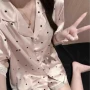 蕾丝短袖波点夏季家居服