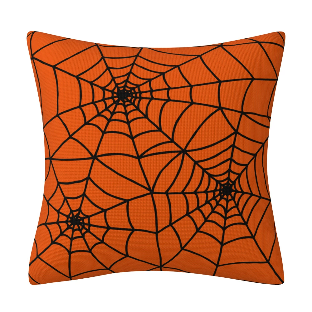 Pillow, orange pillowcase, decorations, sofa, Amazon, halloween