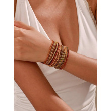 N 88855 Colorful beaded bracelet set ��Ͱ�����������װ