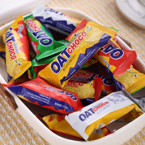 [Drop shipping] Oatmeal chocolate cake 400g/bag oatmeal chocolate bar oatmeal cake snack food