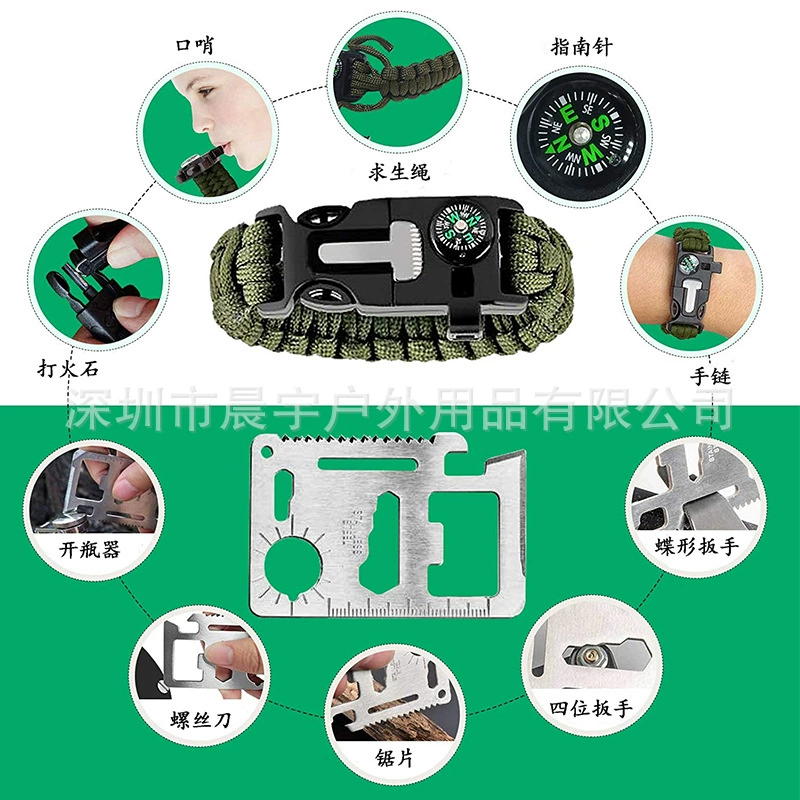 Travel equipment for camping, treasure chest, universal tools set, Amazon