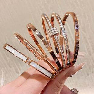 (Cross-border trading), bracelet with zircon, design small jewelry, 2026 years, light luxury style, high-quality style, bright catchy style 3