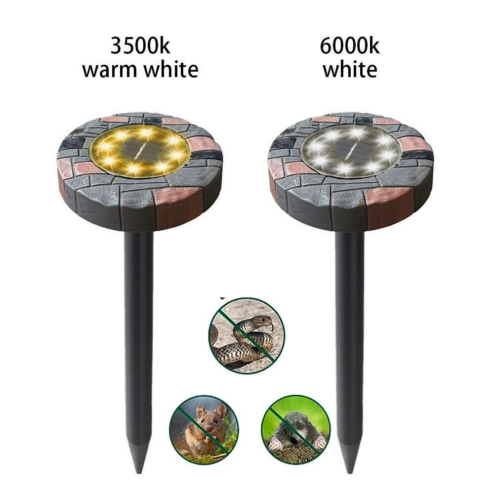 LED имитационный камень солнечный солнечный молегоер змея повторитель змея на солнечной энергии имитационный камень солнечное колодезное свет