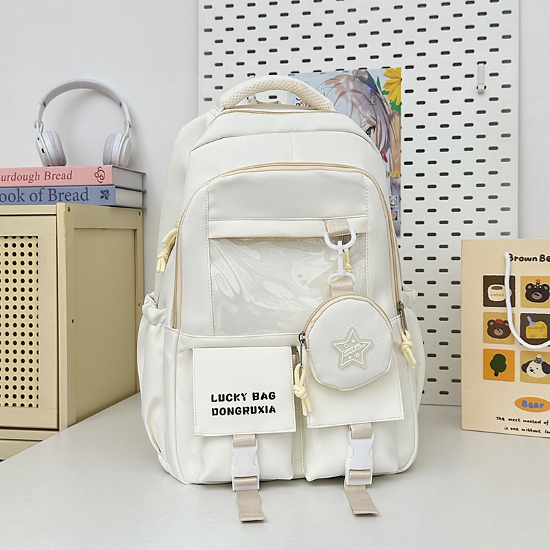 Linda mochila escolar para estudiantes de gran capacidad nueva mochila para estudiantes de secundaria y universitarios