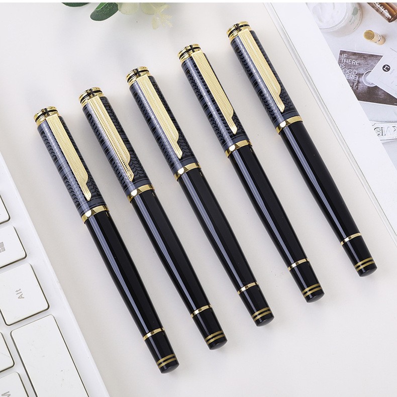 Heavyweight metal pen, advertising gift pen, customizable with logo, stainless steel business-style pen with a premium feel