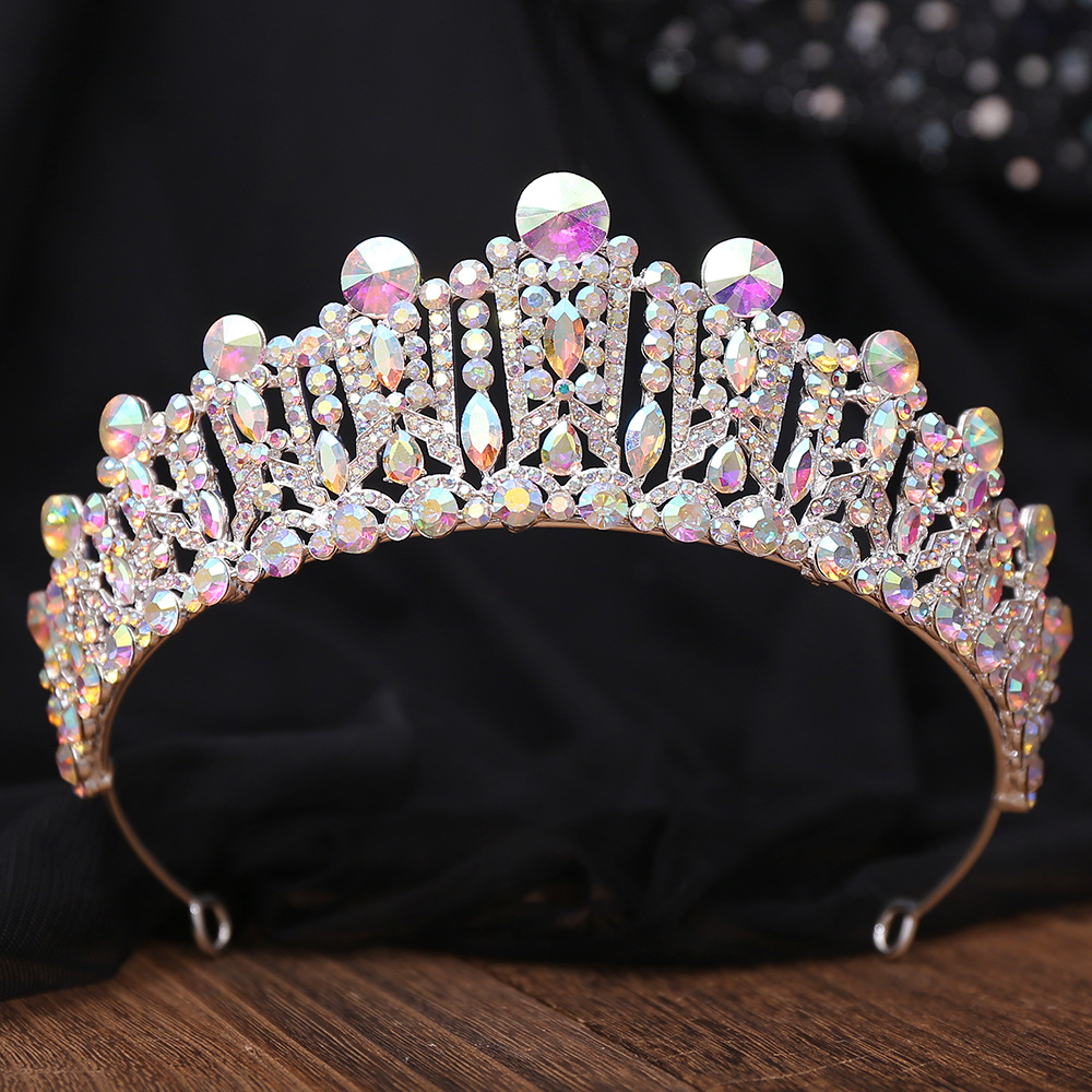Bridal Shiny Women's Solid Color Alloy Rhinestone Diamond Crown display picture 4
