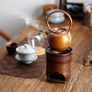 Encircling Stove for Baking Tea Small Stove Kung Fu Tea Set Carbon Stove Household Boiling Water for Drinking Tea Carbon Stove Outdoor Tea Room Special for Boiling Water