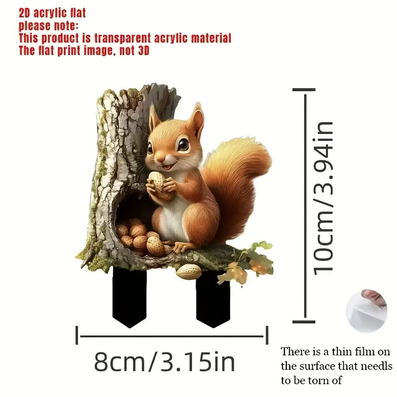 Ventas transfronterizas en caliente nuevos adornos de animales estereoscópicos parques de diseño de escenas decorativas adornos acrílicos image 19