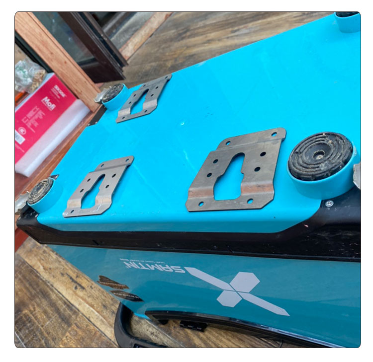Aluminum Alloy Stainless Steel Tail Box Quick Release Base Electric Vehicle Bottom Plate Transfer Installation Connection Adjustable Hole Position Accessories