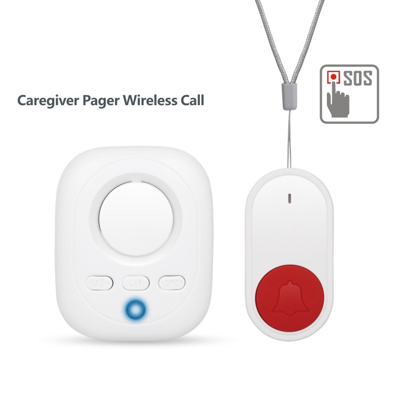 Wireless Flashing Vibrating Doorbell Smart Suitable for Elderly Call Device Electric Door Waterproof Emergency