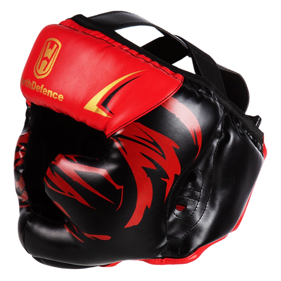 Casco de boxeo taekwondo Sanda Thai casco de boxeo adultos niños hombres y mujeres protección de la cara entrenamiento de la cabeza equipo de protección