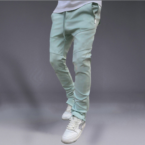 Foreign trade sweatpants men's Korean style autumn leggings elastic slim school bag bag trendy running casual long pants
