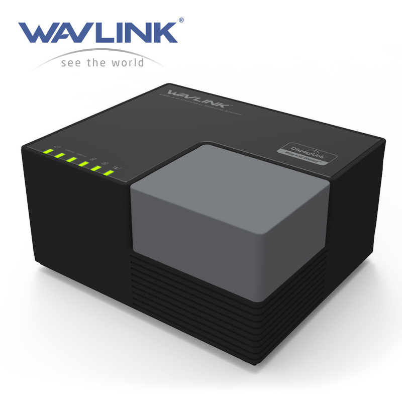 Wavlink 1 to 2 Multi-screen Converter Gigabit Network Card HUB Multi-function Extender Notebook External Graphics Card