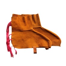 电焊工牛皮护脚劳保防护用品电焊手套批发防烫防油耐磨耐穿