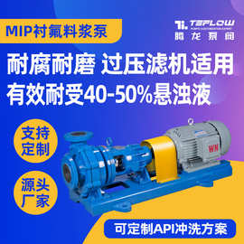 MIP衬塑料浆泵 耐腐耐磨砂浆泵 脱硫脱硝塔循环泵 化工浆液泵腾龙